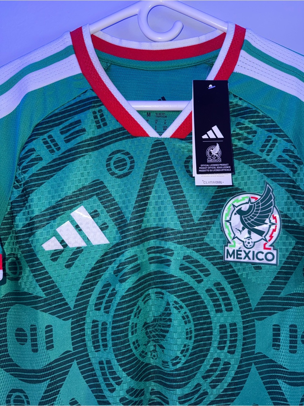 adidas Men’s Mexico Home World Cup Green Jersey 2026 Player Version Size M - Picture 2 of 6